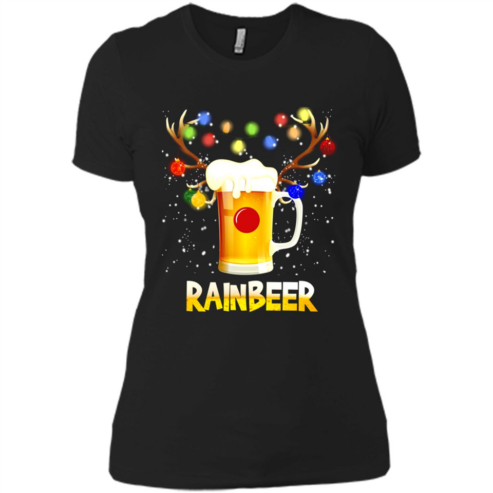 Rainbeer Christmas Reindeer Beer Drinking