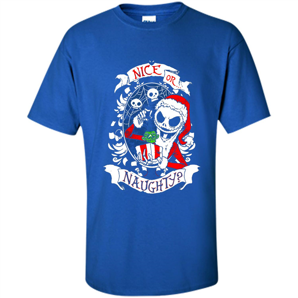Christmas Shirt, Santa Nice Or Naughty Xmas - Shirt