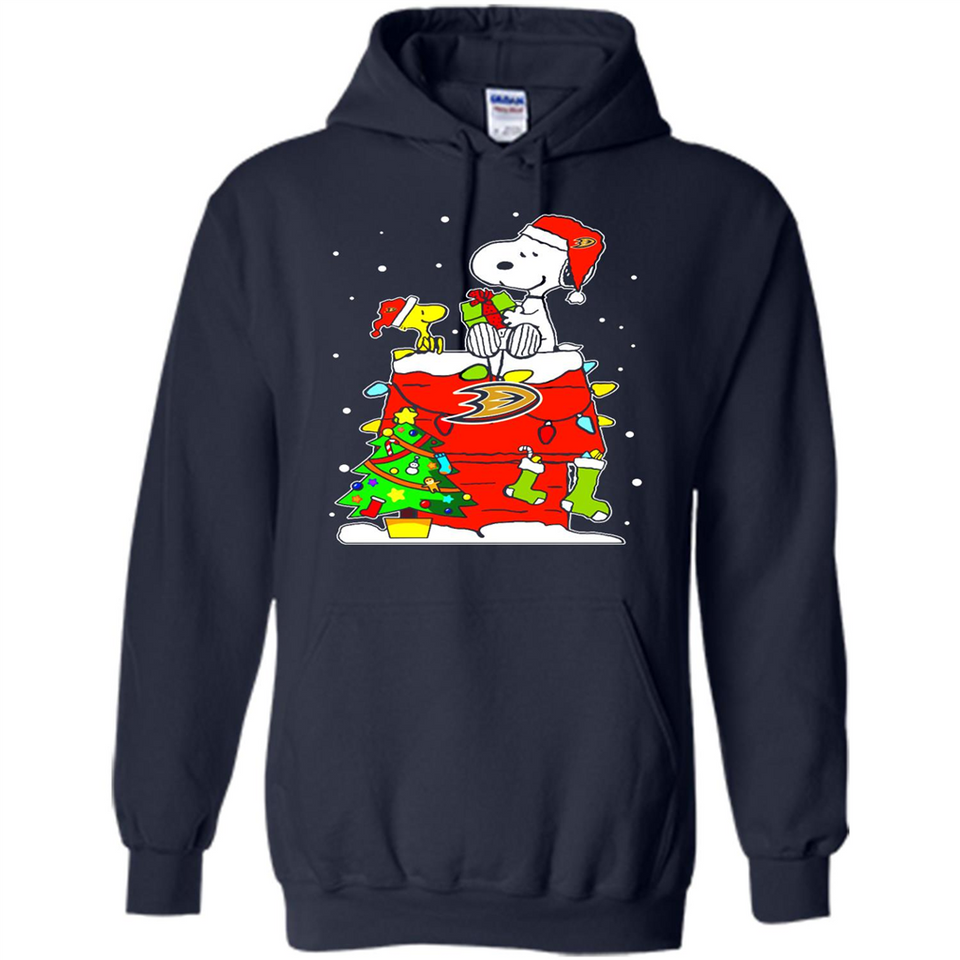 Anaheim Ducks Snoopy Ugly Christmas Sweaters - Sao chép - Hoodie