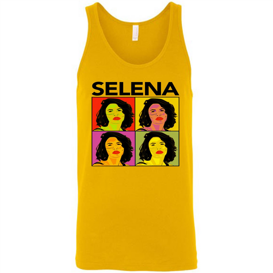 Selena Quintanilla Pop Art - Canvas Unisex Tank