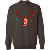 Football Christmas Shirt Reindeer Christmas Football Funny - Sweatshirt