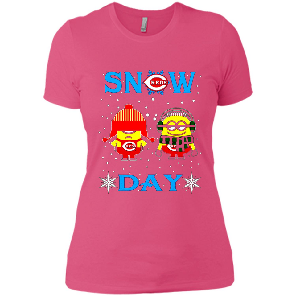 Snow Day Shirt For Cincinnati Reds Vs Minion Fans pingpong