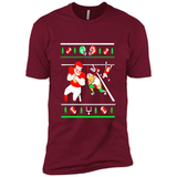 Santa vs Deer Football Ugly Christmas PINGPONG