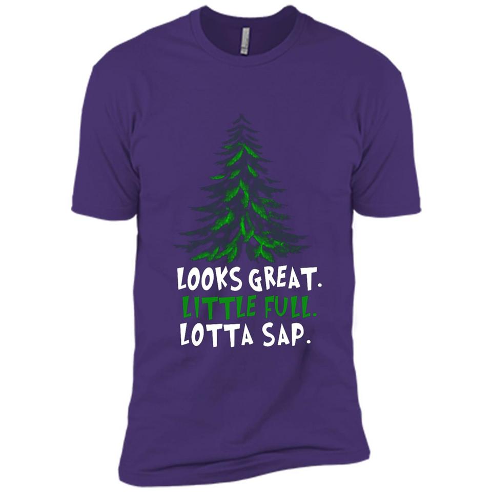 Looks Great Little Full Lotta Sap Funny Christmas Mug PINGPONG - Premium Short Sleeve T-Shirt