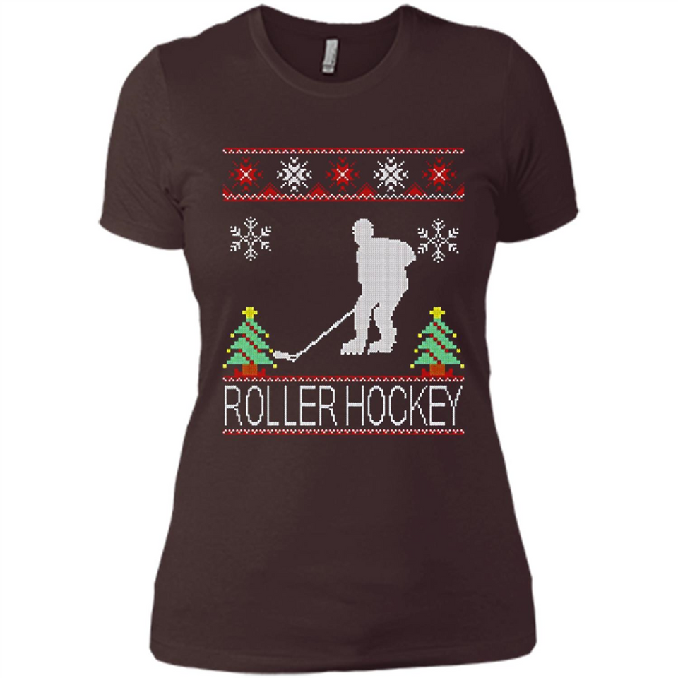 roller hockey Christmas ugly