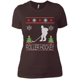 roller hockey Christmas ugly