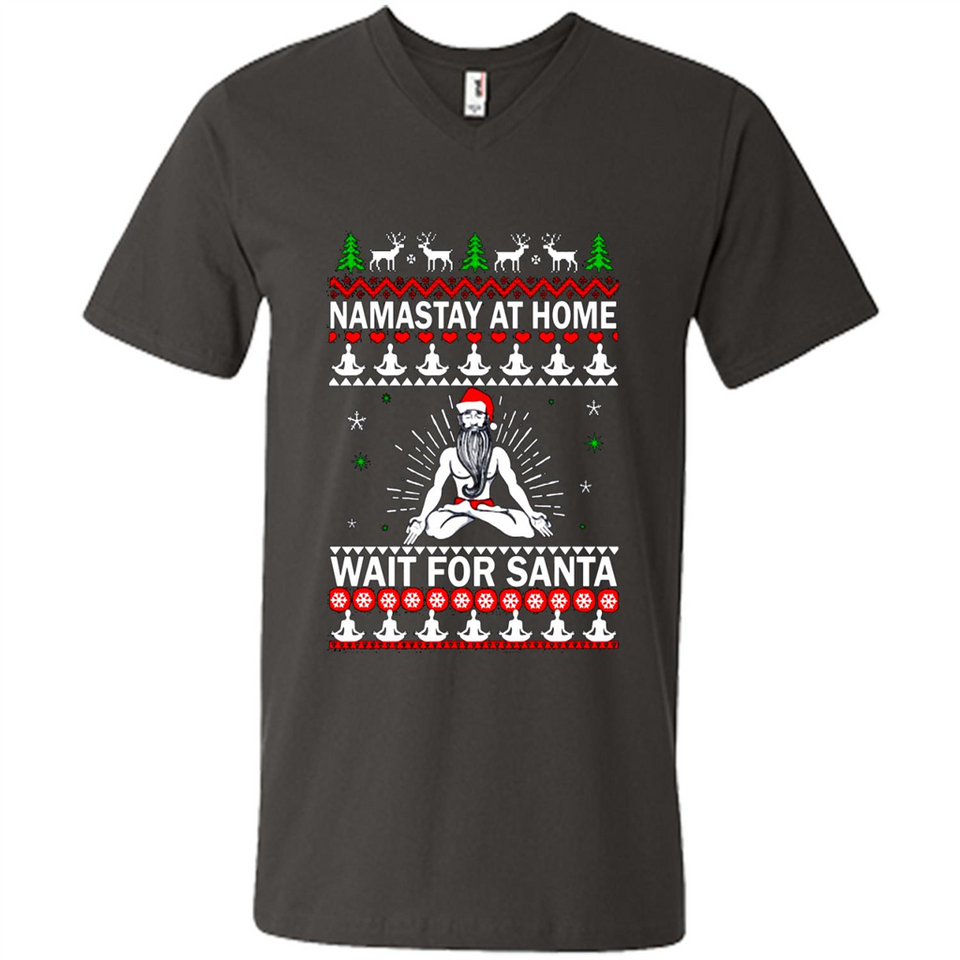 Namastay at home and wait for Santa Christmas sweatshirt PINGPONG