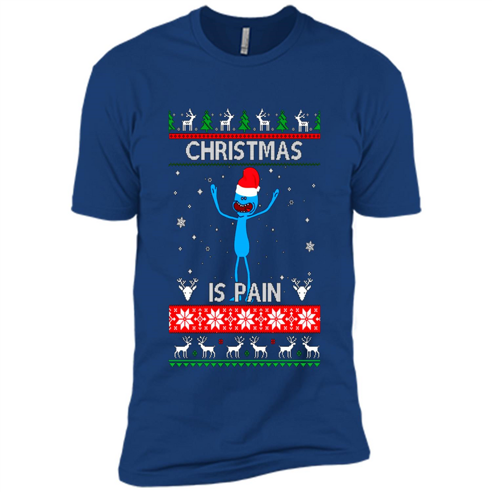 Mr Meeseeks Christmas Is Pain – Rick and Morty Christmas Sweater PINGPONG