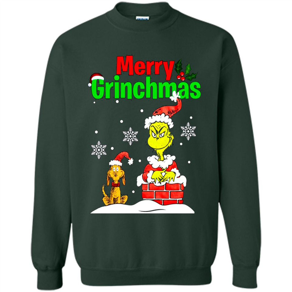 Merry Grinchmas Not Merry Christmas sweater PINGPONG