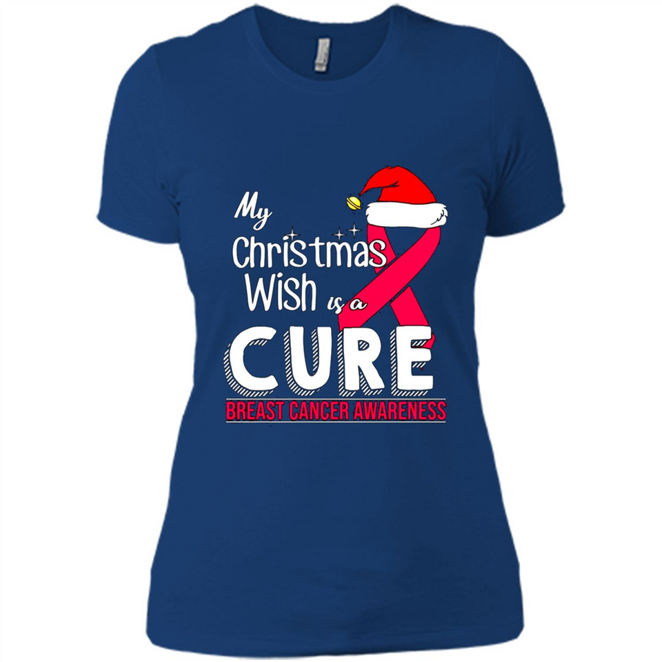 My Christmas Wish Is A Cure Breast Cancer Awareness sweater PINGPONG