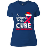 My Christmas Wish Is A Cure Breast Cancer Awareness sweater PINGPONG