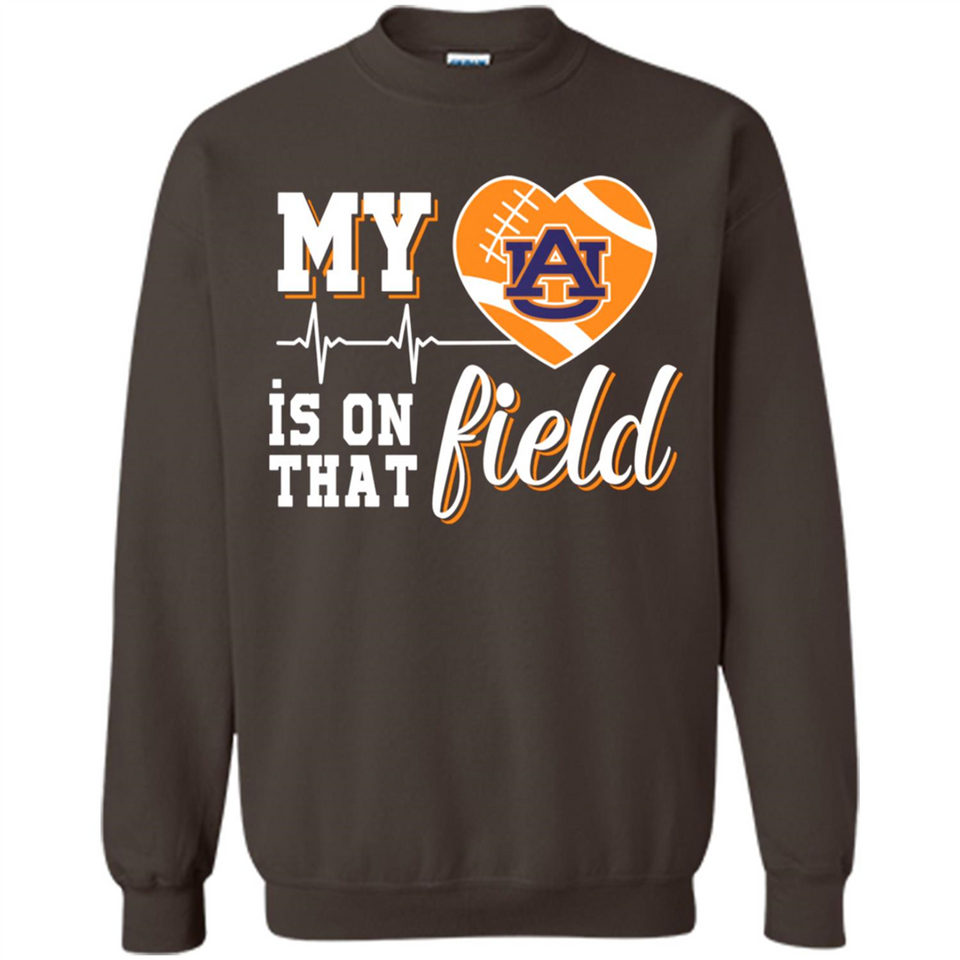 Auburn Tigers Football My Heart is on that Field - Sweatshirt