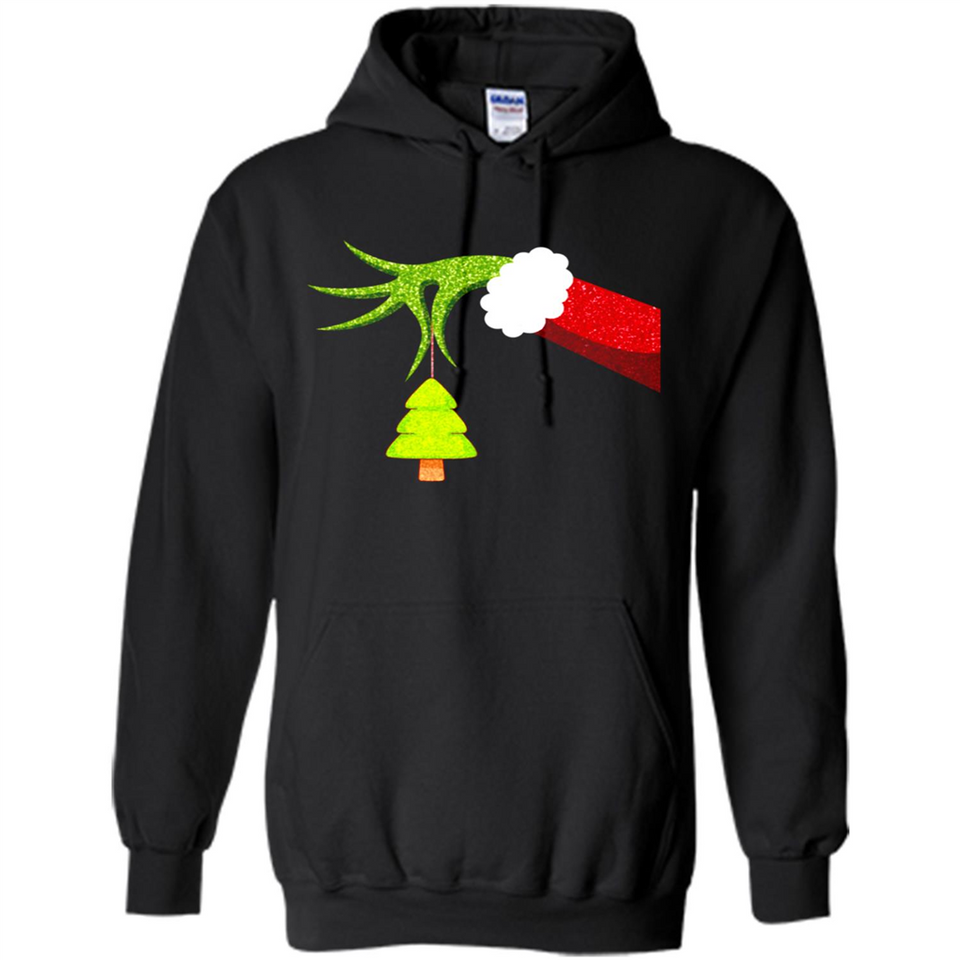 Funny Grinch Hand Holding Christmas Tree Ornament Christmas PING PONG