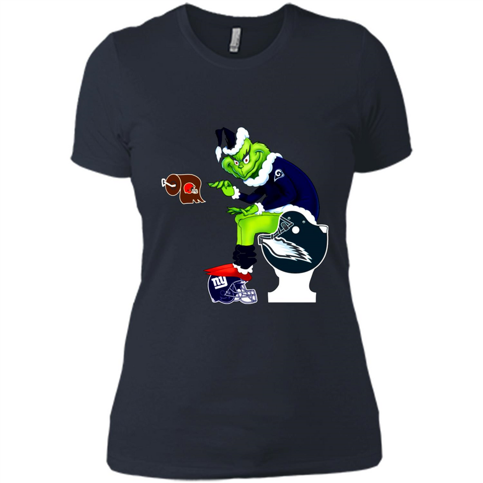 Los Angeles Rams Toilet Grinch Santa Claus Football Fan PINGPONG