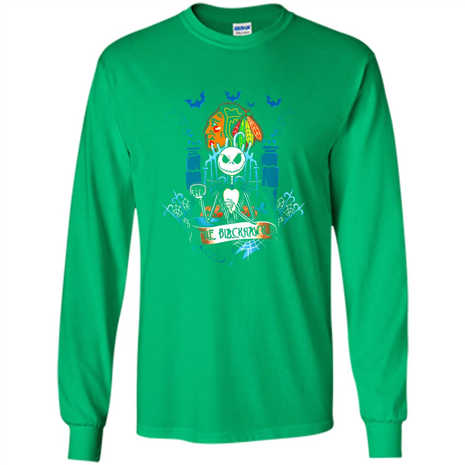 Chicago Blackhawks Halloween The Nightmare Before Christmas - Long Sleeve T-Shirt