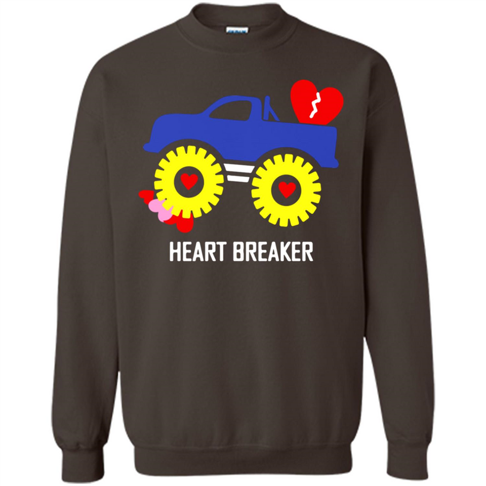 HEART BREAKER BLUE MONSTER TRUCK VALENTINE'S DAY