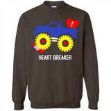 HEART BREAKER BLUE MONSTER TRUCK VALENTINE'S DAY
