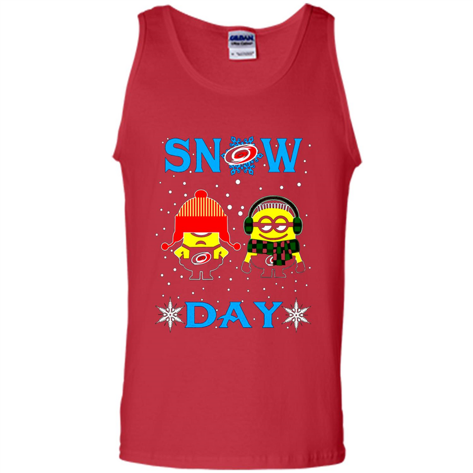 Snow Day Shirt For Carolina Hurricanes Vs Minion Fans pingpong