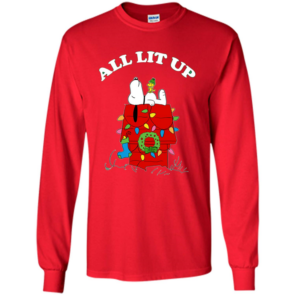 Peanuts By Schulz Snoopy Young Men_s Christmas - Long Sleeve T-Shirt