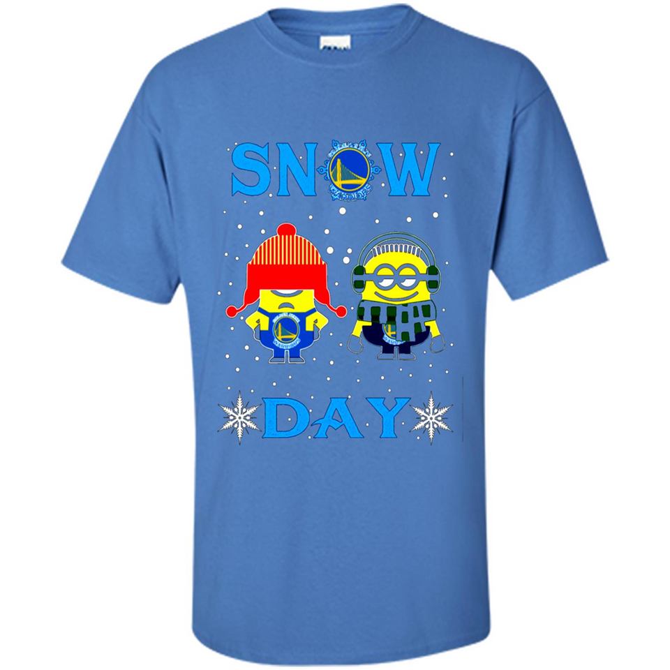 Snow Day Shirt For Golden State Warriors Vs Minion Fans pingpong