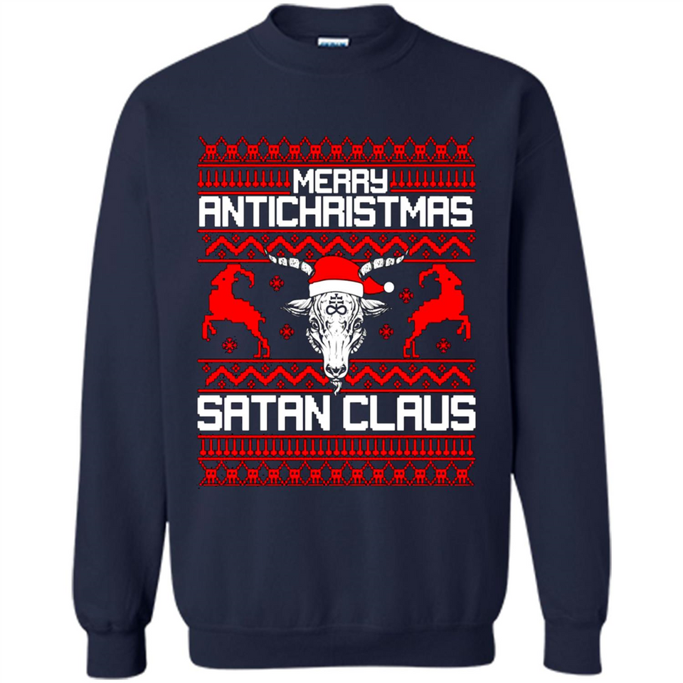 Merry Antichristmas Satan Claus Sweatshirt PINGPONG