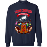 Philadelphia Eagles NFL Reindeer Funny Merry Christmas And Happy New Year