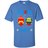 Snow Day Shirt For Calgary Flames Vs Minion Fans pingpong