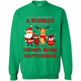 Never Underestimate A September Woman Watches Hallmark Movies Sweatshirt PINGPONG