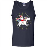 Unicorn And Santa Christmas - Tank Top