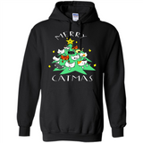 Merry Catmas Funny Cool Christmas Mug PINGPONG - Hoodie