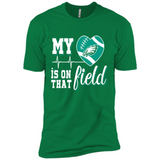 Philadelphia Eagles Football My Heart is on that Field - Premium Short Sleeve T-Shirt