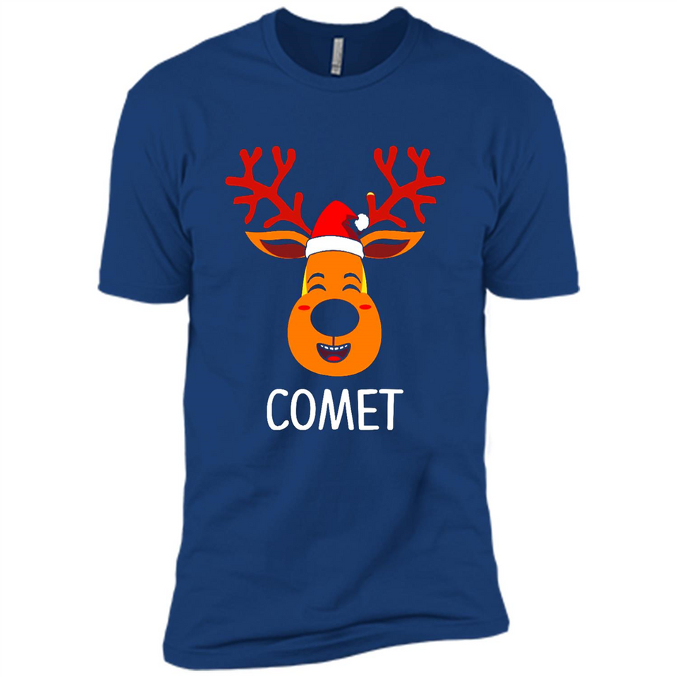 Comet Santa Claus Funny Xmas Holiday T-Shirt - Premium Short Sleeve T-Shirt