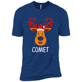 Comet Santa Claus Funny Xmas Holiday T-Shirt - Premium Short Sleeve T-Shirt