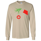 Funny Grinch Hand holding Doctor ornament Christmas Sporty T-Shirt - Long Sleeve T-Shirt