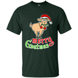 Christmas Merry Goatmas Goat Shirt Santa Hat - Shirt