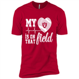 Oakland Raiders Football My Heart is on that Field - Premium Short Sleeve T-Shirt