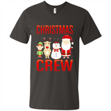CHRISTMAS CREW Shirt X-mas Santa Snowman Reindeer Elf - Men's V-Neck