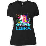 Unicorns are born in Libra Birthday Rainbow Gift Ladies Custom