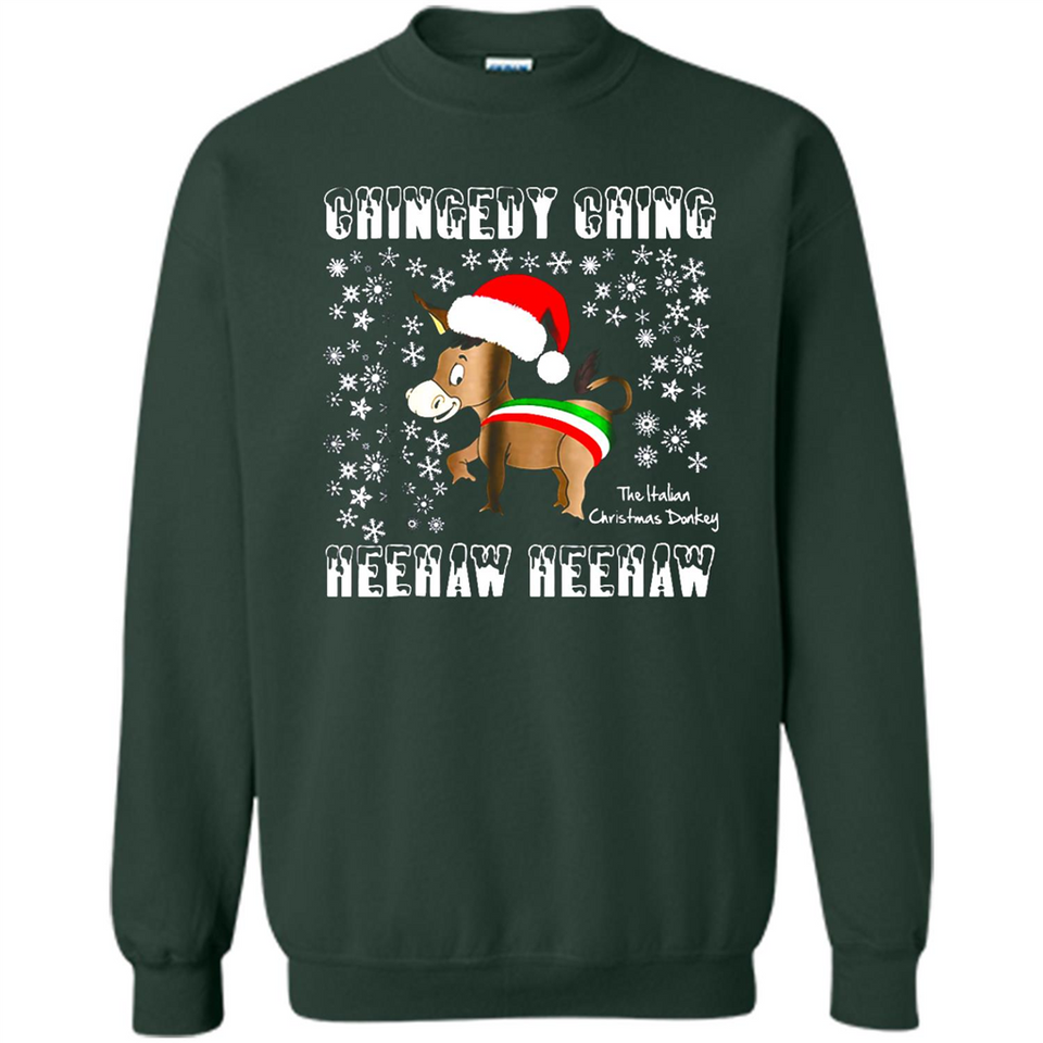 Amazing Dominick The Christmas Donkey-Italian Christmas Donkey - Sweatshirt