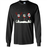 Christmas Red Wine - Merry Xmas T-Shirt - Long Sleeve T-Shirt