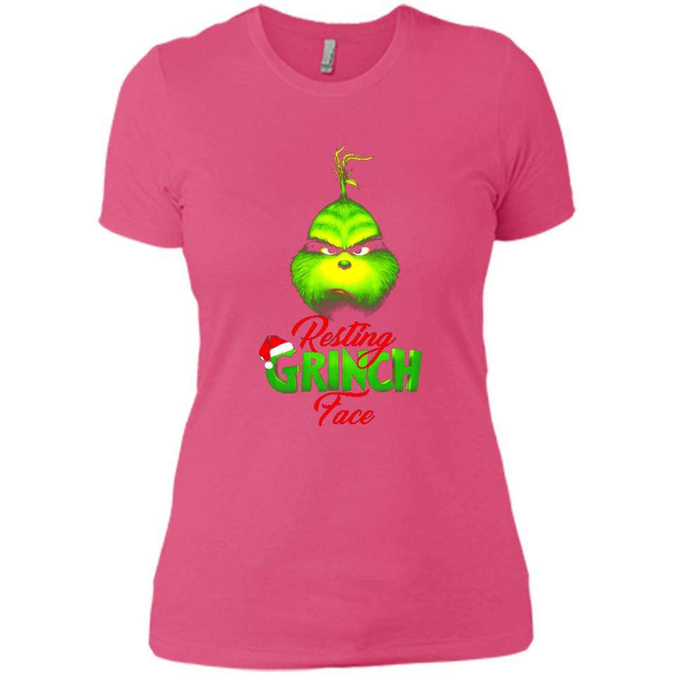 Resting Grinch Face Shirt PINGPONG - Ladies' Boyfriend T-Shirt