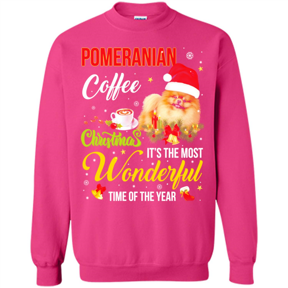 Pomeranian Coffee Wonderful Christmas