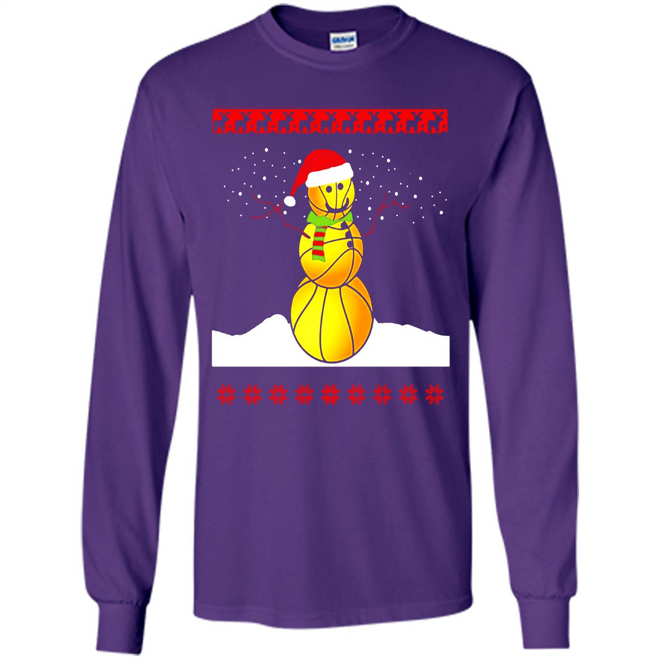 Basketball Santa Funny Christmas - Long Sleeve T-Shirt