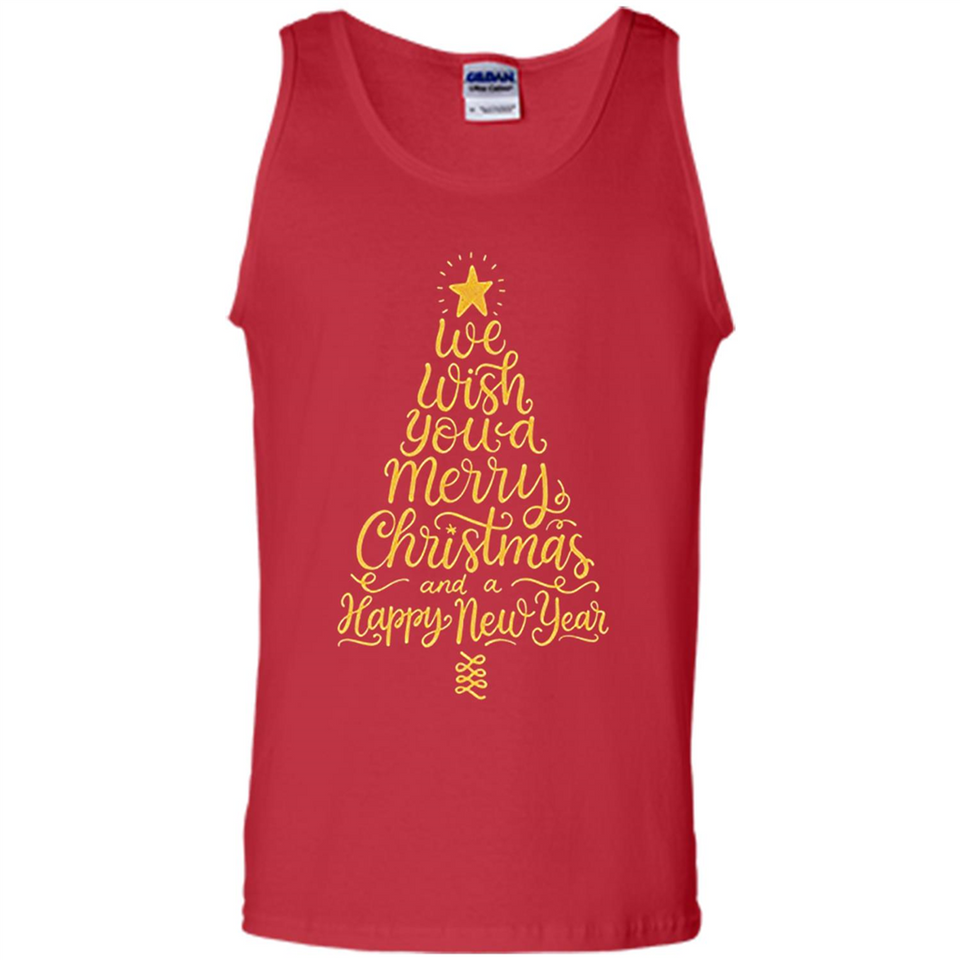 Christmas Tree T-Shirt Funny Mery Christmas Gift Idea - Tank Top