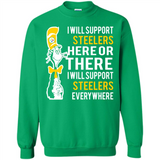 Shirt For Dr Seuss Cat And Pittsburgh Steelers Fans - Sweatshirt