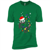 Cute Christmas Choloepus Sloth Santa Led Light Mug - Premium Short Sleeve T-Shirt
