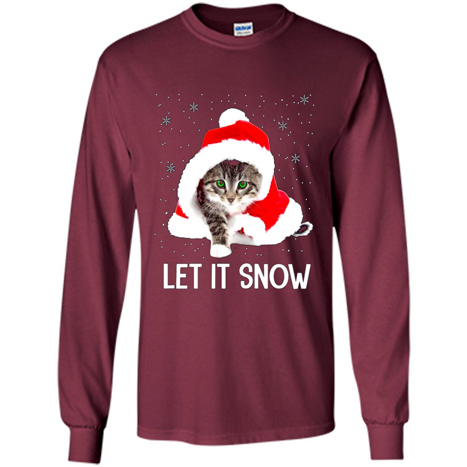 Let It Snow Cat Christmas sweater PINGPONG