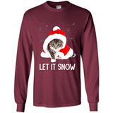 Let It Snow Cat Christmas sweater PINGPONG