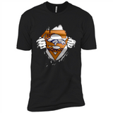 Denver Broncos And Superman Fans - Premium Short Sleeve T-Shirt