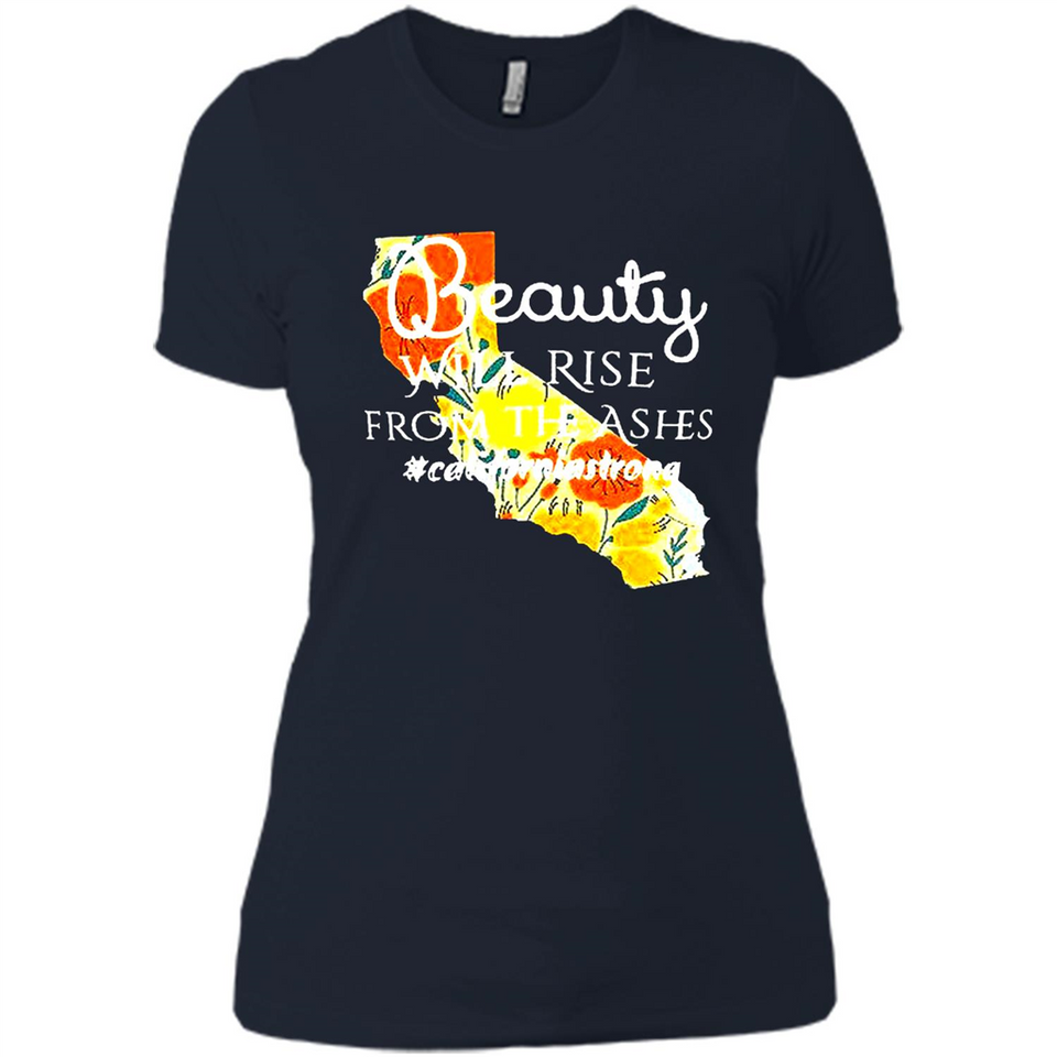 Paradise California Strong Camp Fire Youth T-Shirt PINGPONG - Ladies' Boyfriend T-Shirt